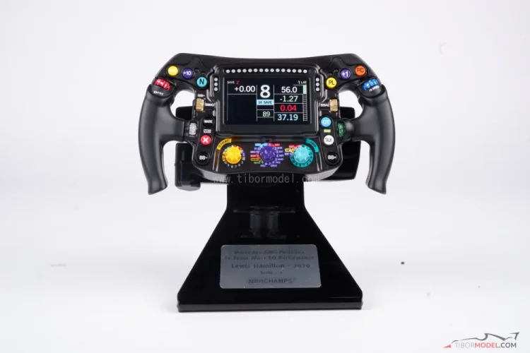 Mercedes W11 (2020) steering wheel, L. Hamilton, 1:2 Minichamps