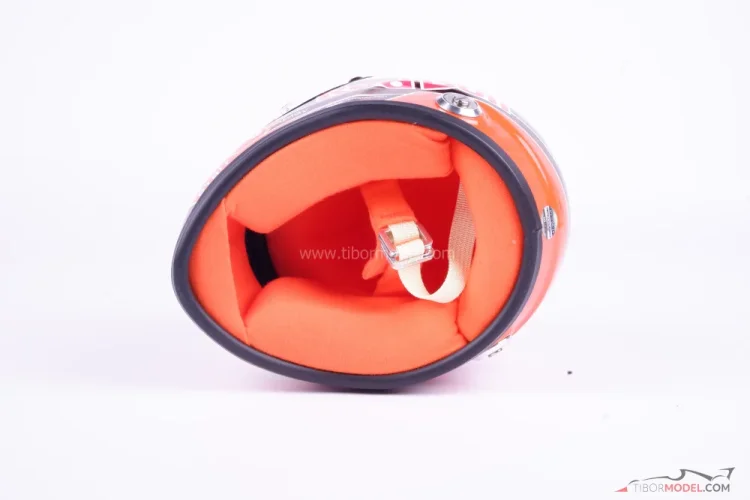Max Verstappen 2024 narancssárga mini sisak , Red Bull, 1:2 Schuberth