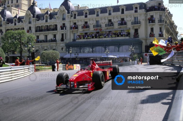 Ferrari F399 - Michael Schumacher (1999), Víťaz Monako, bez figúrky pilota, 1:12 GP Replicas
