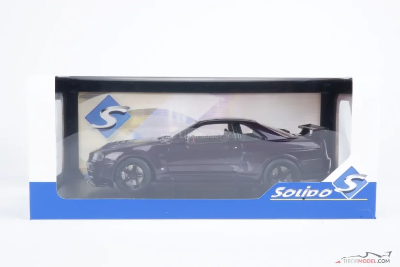 Nissan Skyline GT-R (1999) fialový, 1:18 Solido