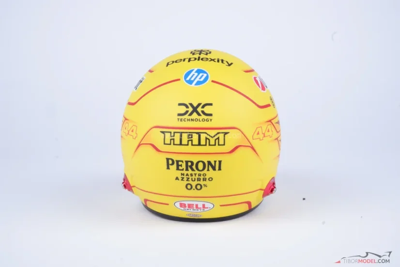 Lewis Hamilton 2025 Ferrari mini helmet, 1:2 Bell
