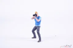 Photographer man figure, scale 1:18