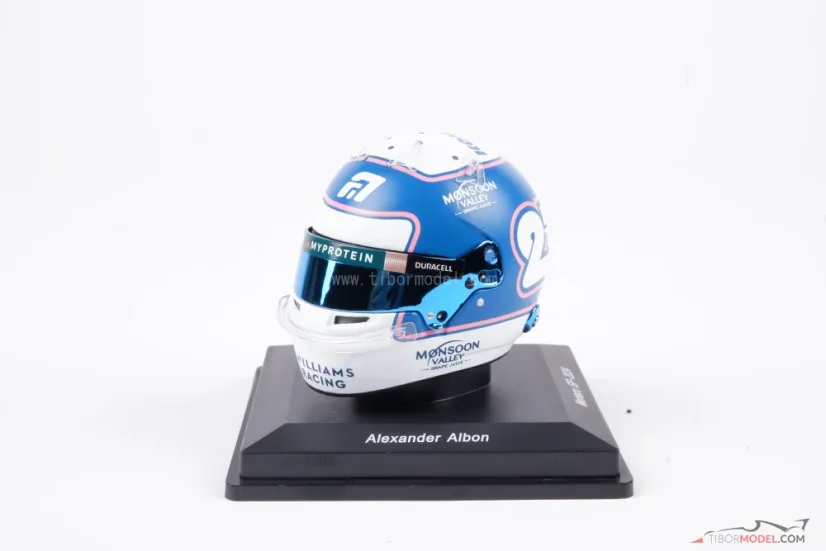 Alex Albon 2024 Monaco GP, Williams helmet, 1:5 Spark