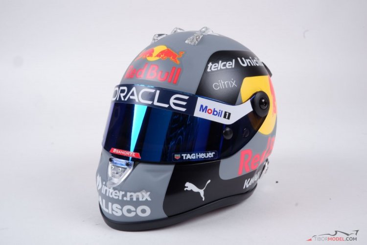 Sergio Perez 2022 Red Bull mini helmet, Monaco GP, 1:2 Schuberth