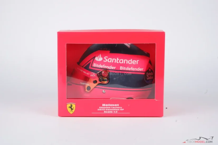 Charles Leclerc 2023 VC Kanady mini prilba, Ferrari, 1:2 Bell