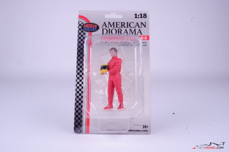 Figure Ayrton Senna, 1:18 American Diorama
