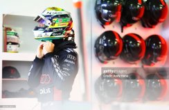 Gabriel Bortoleto 2026 mini helmet, Audi, 1:2 Bell
