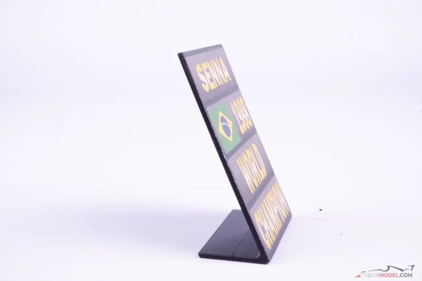 Tabule pit board Ayrton Senna 1988, Mistr Světa