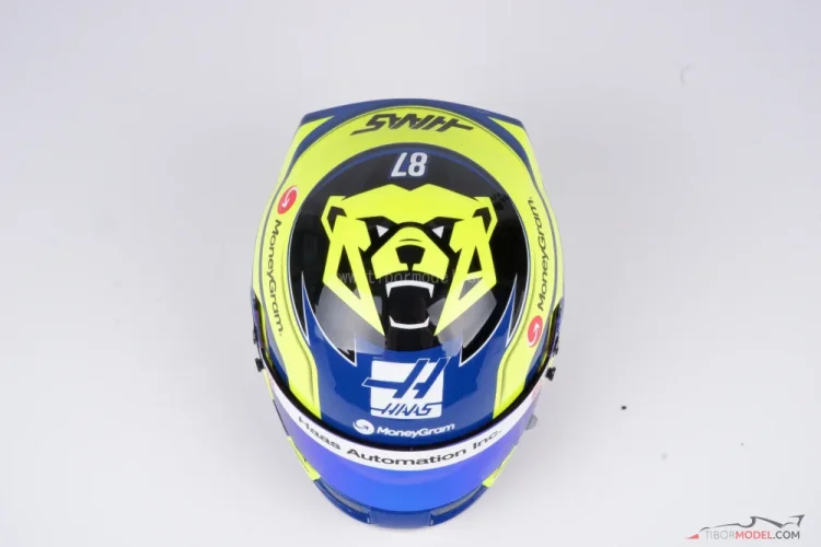 Helmet Oliver Bearman 2025 Haas, 1:2 Bell | Tibormodel.com