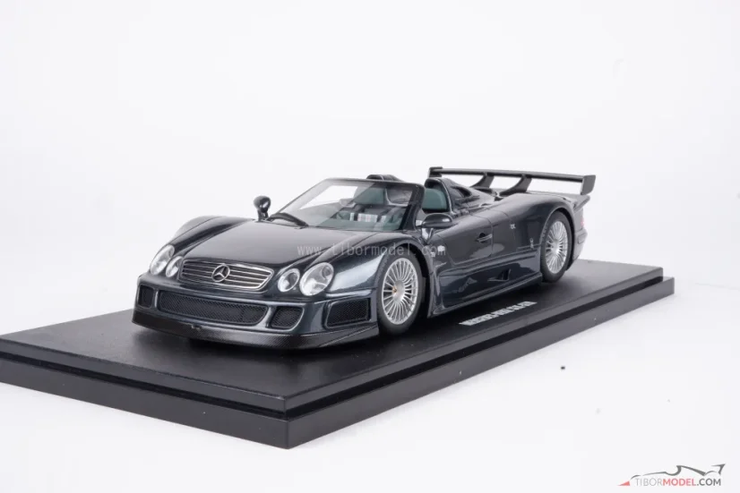 Mercedes-Benz CLK GTR roadster (1999) šedý, 1:18 GT Spirit