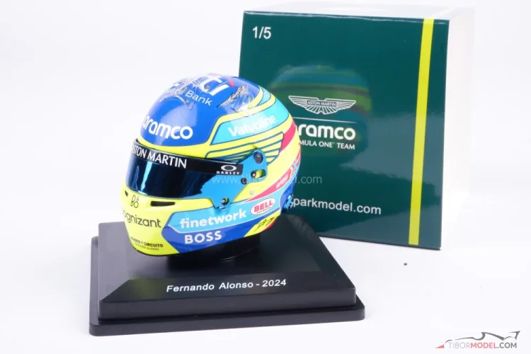 Fernando Alonso 2024, Aston Martin přilba, 1:5 Spark