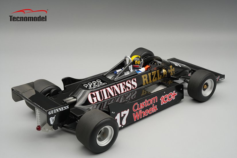 March 811 - Derek Daly (1981), British GP, with driver figurine 1:18 Tecnomodel