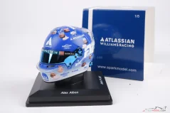 Alex Albon 2025 British GP mini helmet, Williams, 1:5 Spark