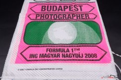 Original photographer tabard, Hungarian GP 2008