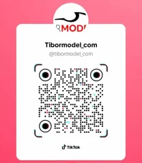 Tibormodel Tik-Tok profil QR