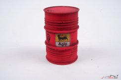 Oil barrel Agip red livery, 1:18 scale
