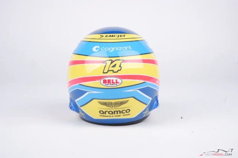 Fernando Alonso 2026 mini helmet, Aston Martin, 1:2 Bell