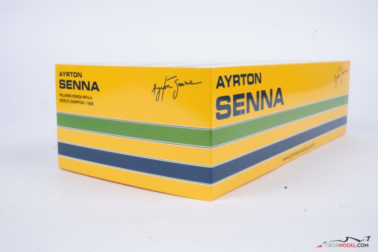 McLaren MP4/4 - Ayrton Senna (1988), World Champion, 1:18 Minichamps