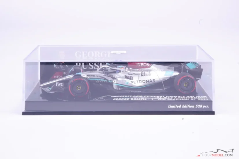Mercedes W13 - George Russell (2022), Winner Brazilian GP, 1:43 Minichamps