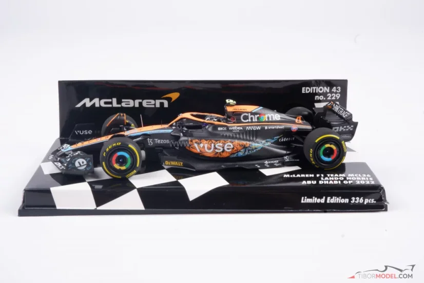 McLaren MCL36 - Lando Norris (2022), VC Abu Dhabi, 1:43 Minichamps