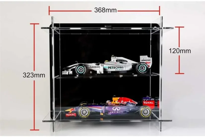Multicase for 2 model cars (wall mount), 1:18 Atlantic