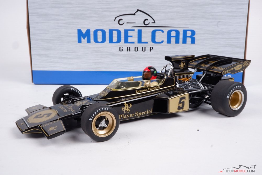 Model car Lotus 72D Fittipaldi 1972, 1:18 MCG | Tibormodel.com