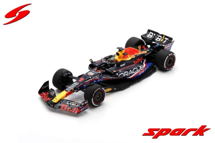 Red Bull RB19 - Max Verstappen (2023), Vítěz USA, 1:18 Spark