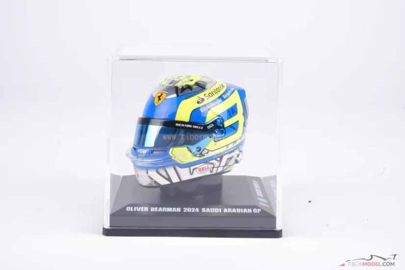 Oliver Bearman 2024 Saudi Arabian GP mini helmet, Ferrari, 1:5 Looksmart
