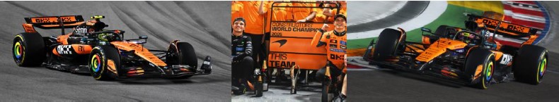 McLaren MCL39 - Oscar Piastri, Lando Norris (2025), Mistr konstrukérů, 1:43 Spark