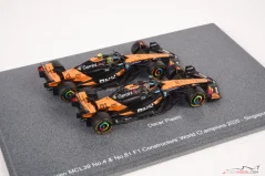 McLaren MCL39 - Oscar Piastri Lando Norris (2025) Mistr konstuktérů, 1:64 Spark