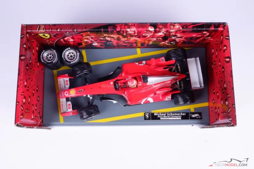 Model car Ferrari F2003-GA Schumacher 2003, 1:18 HW | Tibormodel.com
