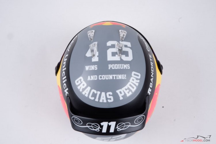Sergio Perez 2022 Monaco GP, Red Bull Racing mini helmet, 1:2 Schuberth