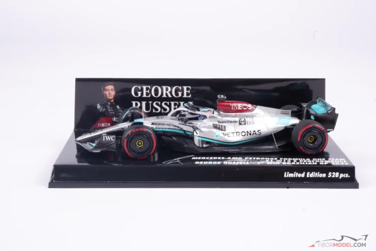 Mercedes W13 - George Russell (2022), Víťaz Brazília, 1:43 Minichamps