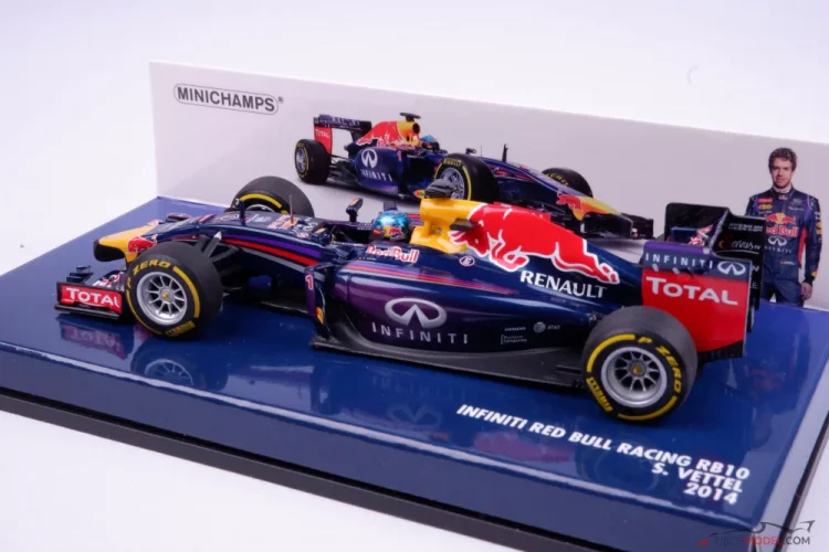 Model car Red Bull RB10 Vettel 2014, 1:43 Minichamps | Tibormodel.com