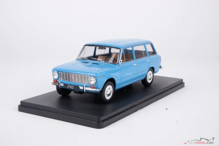 Lada 2102 kombi modrá, 1:24 Whitebox