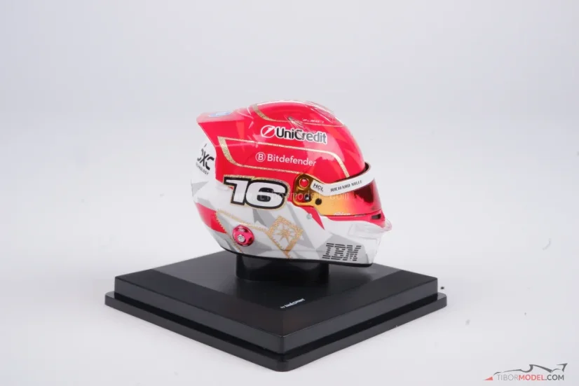 Charles Leclerc 2025 Las Vegas GP mini helmet, Ferrari, 1:5 Looksmart