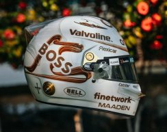 Fernando Alonso 2025 Chinese GP mini helmet, Aston Martin, 1:5 Spark