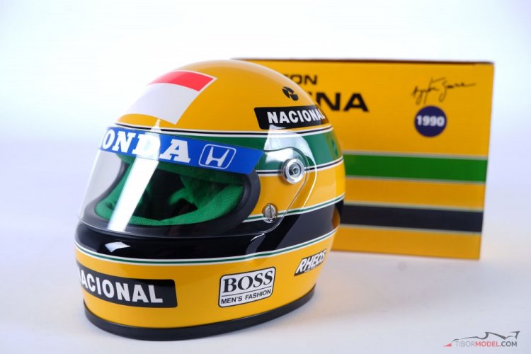 Ayrton Senna 1990 McLaren helmet, 1:2
