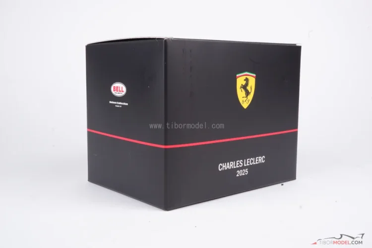 Charles Leclerc 2025 Ferrari mini prilba, 1:2 Bell