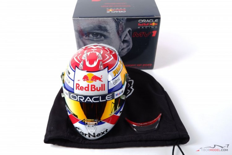 Max Verstappen 2022 Red Bull helmet, Dutch GP, 1:2 Schuberth