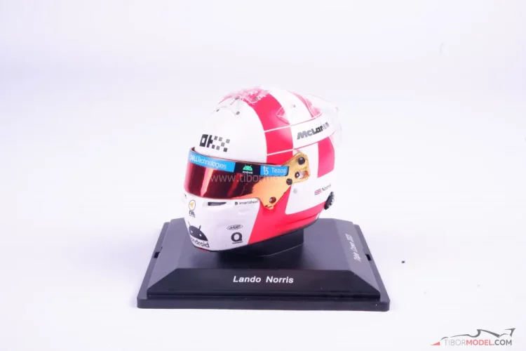 Lando Norris 2023 Monacoi Nagydíj, McLaren sisak, 1:5 Spark Lando Norris 2023 Monacoi Nagydíj, McLaren sisak, 1:5 Spark