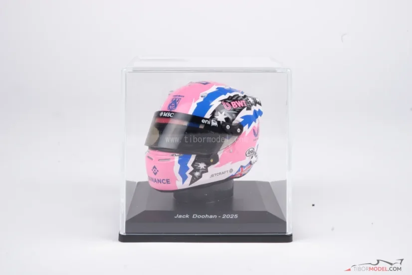 Jack Doohan 2025 mini helmet, Alpine, 1:5 Spark