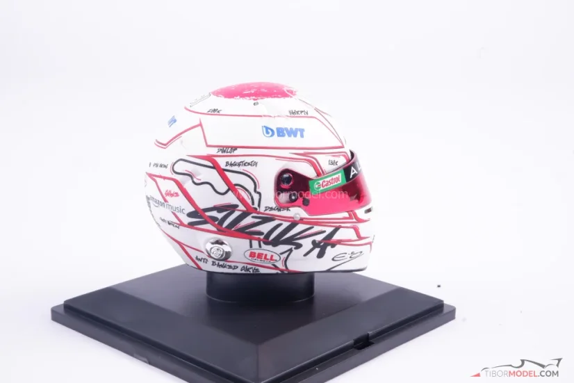 Esteban Ocon 2023, Japán Nagydíj, Alpine sisak, 1:5 Spark