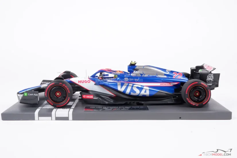 Visa RB VCARB 01 - Yuki Tsunoda (2024), 1:18 Minichamps