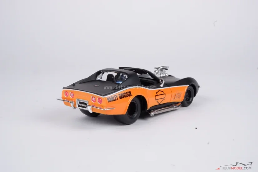 Chevrolet Corvette Stingray (1970) Harley Davidson, 1:24 Maisto