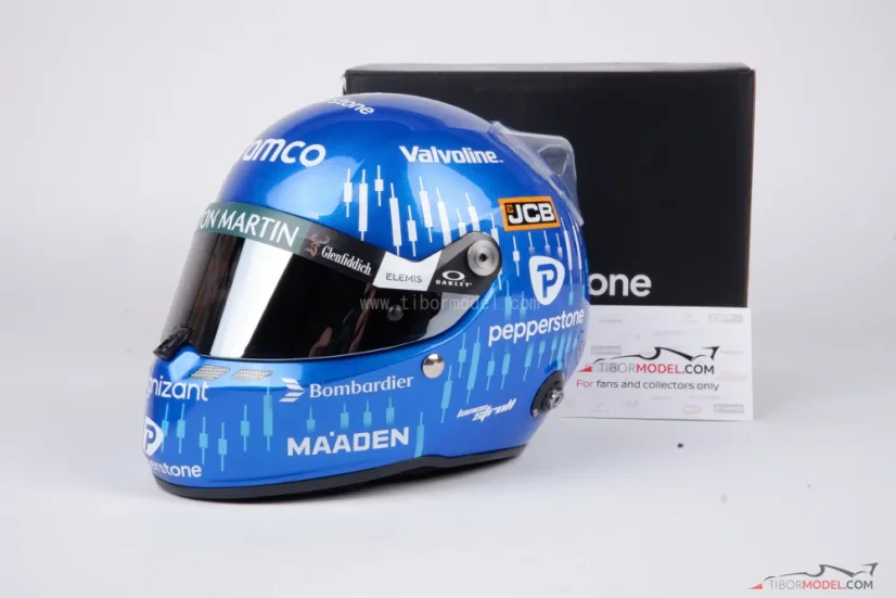 Lance Stroll 2025 Ausztrál Nagydíj mini sisak, Aston Martin, 1:2 Stilo