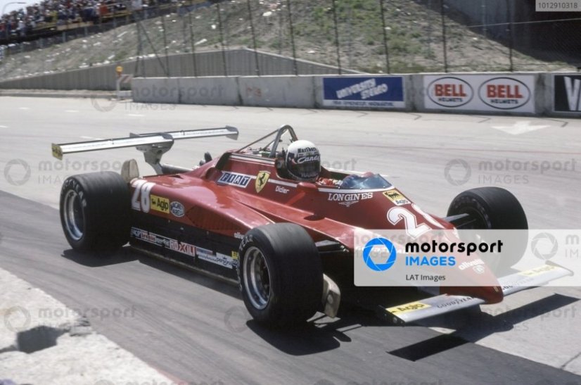 Ferrari 126C2 - Didier Pironi (1982), USA , pilóta figurával, 1:12 GP Replicas