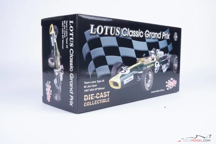 Lotus 49 - Jim Clark (1967), USA GP, 1:18 Quartzo