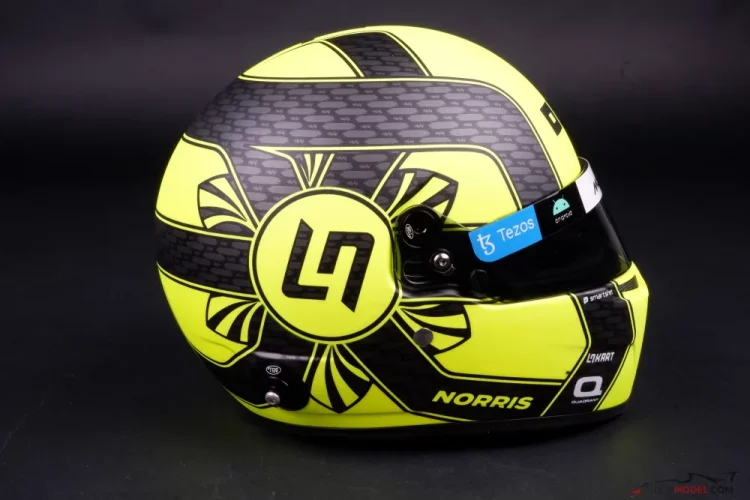 Lando Norris 2023 McLaren helmet, 1:2 Bell