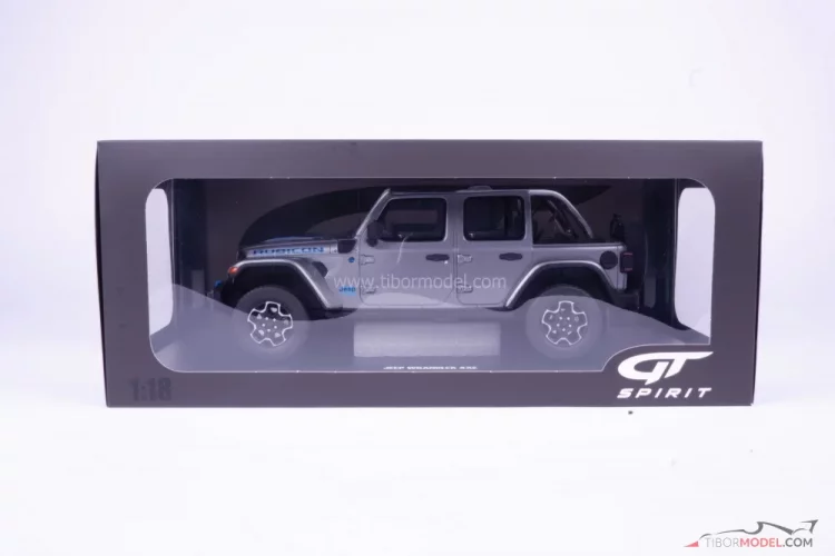 Jeep Wrangler 4xe (2022), ezüst, 1:18 GT Spirit